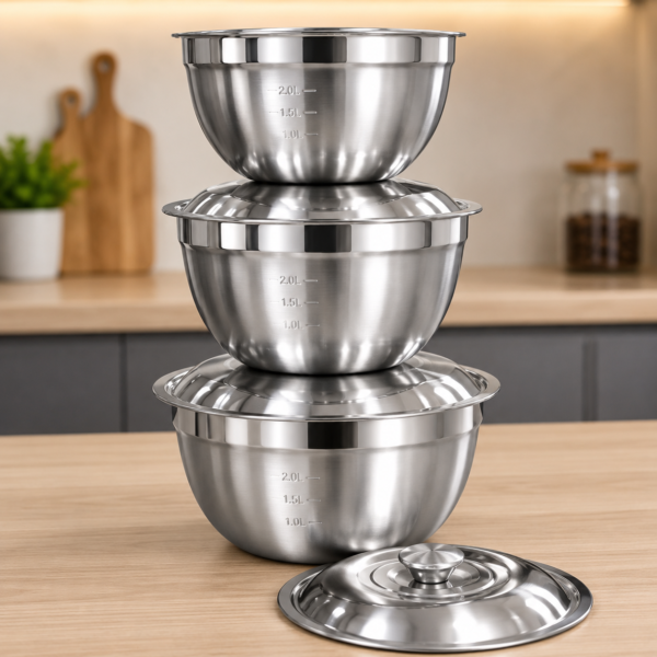 Stainless Steel Bowl with Lid