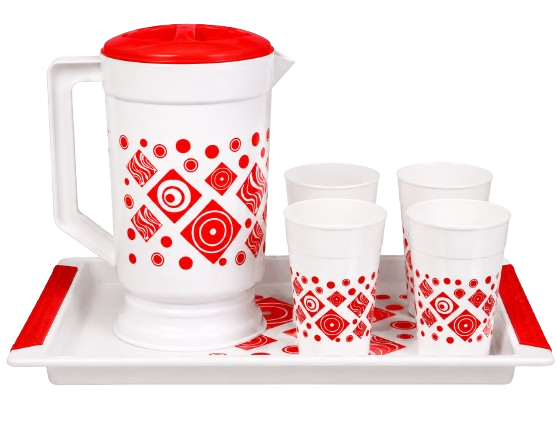 Plastic Jug Set Tray (Different Design)