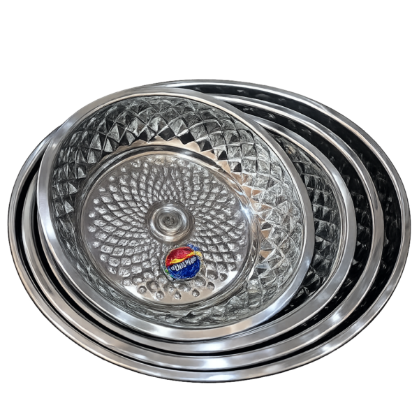 Stainless Steel Round Tray (Small)