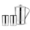 Stainless Steel Jug & Glass Set